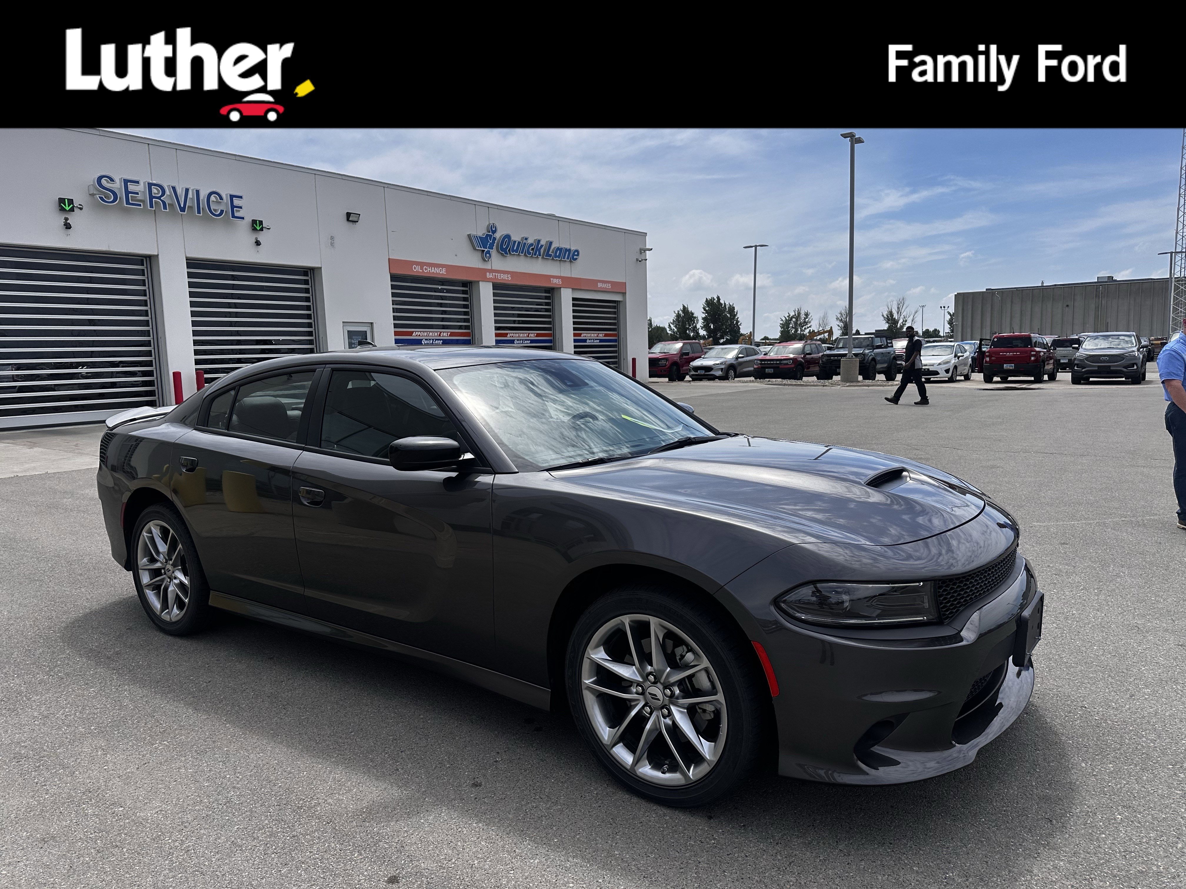 Used 2023 Granite Pearlcoat Dodge GT image 1