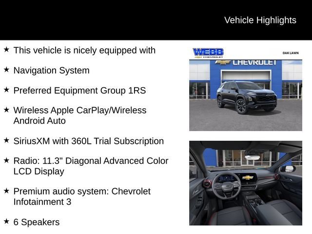 New 2027 Mosaic Black Metallic Chevrolet RS image 3
