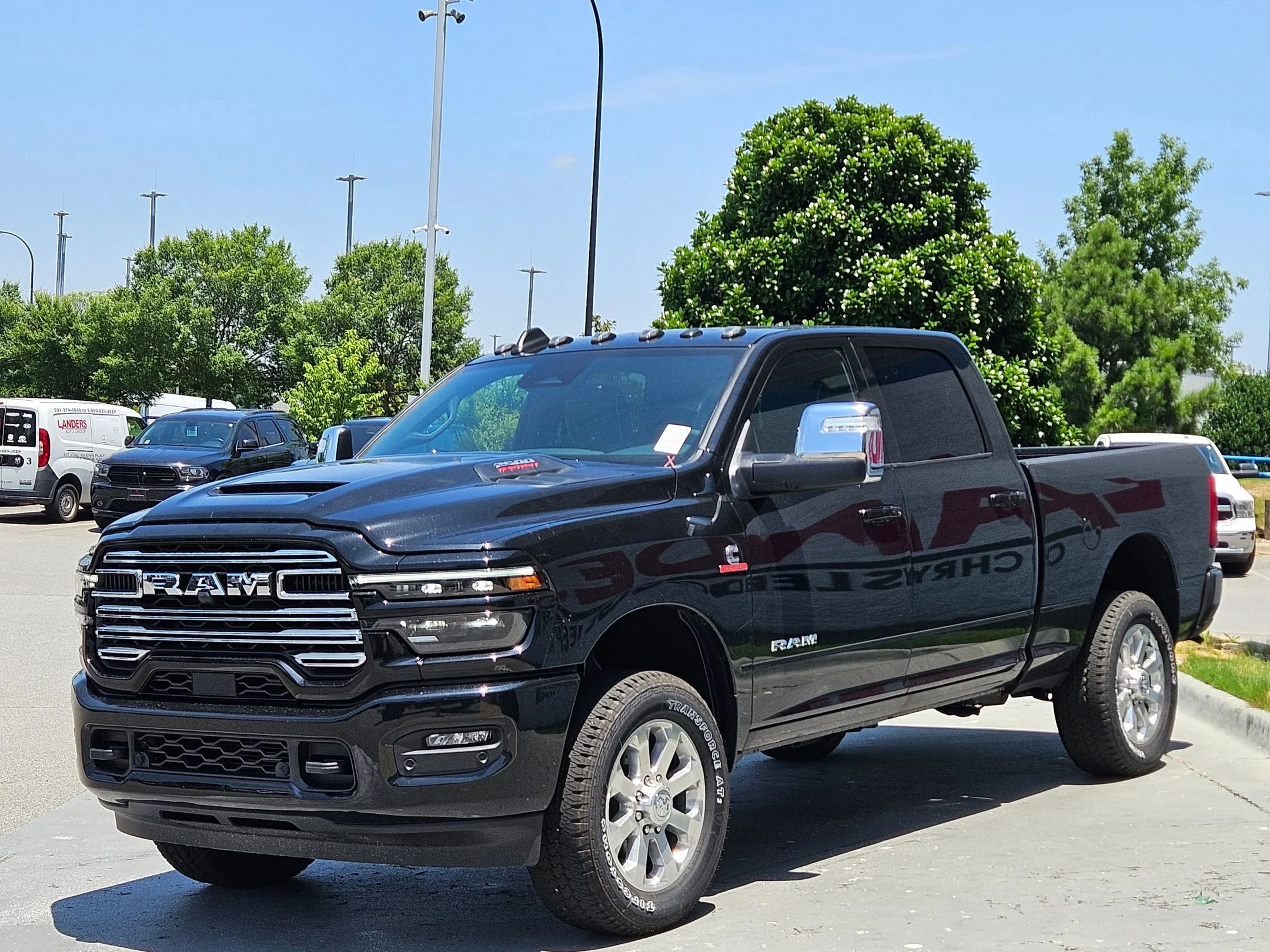 New 2026 Diamond Black Crystal Pearlcoat Ram Laramie image 3