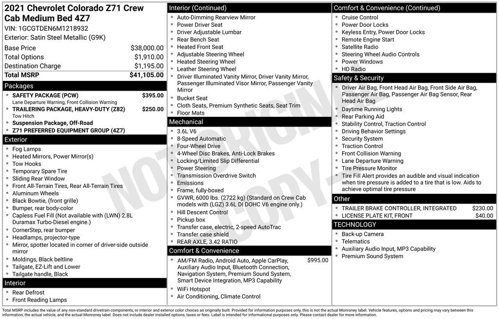 Used 2021 Gray Chevrolet Z71 image 8