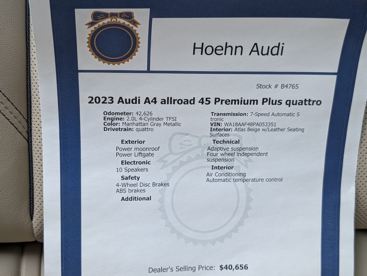Used 2023 Manhattan Gray Metallic Audi 45 Premium Plus image 3