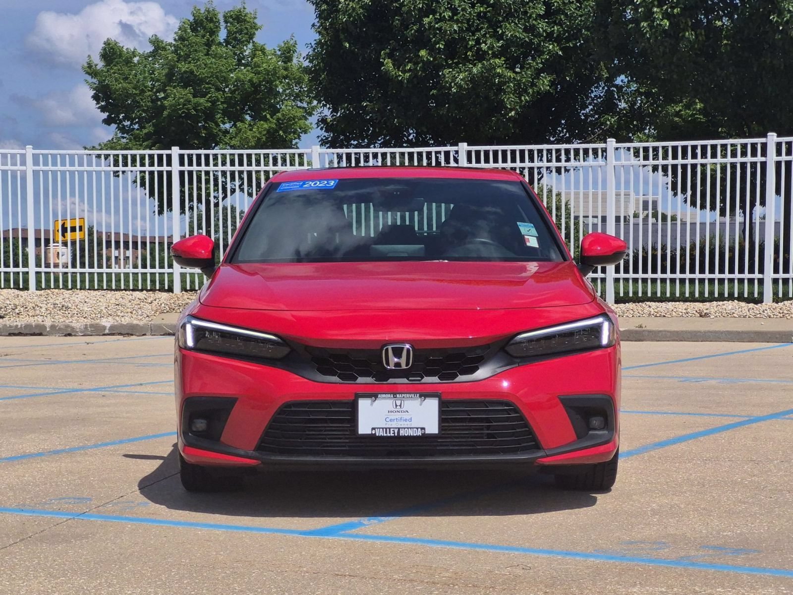 Certified Used 2023 Rallye Red Honda Sport Touring Hatchback image 3