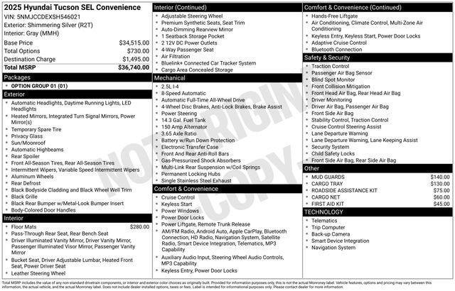2025 Hyundai Tucson SEL Convenience - Photo 24