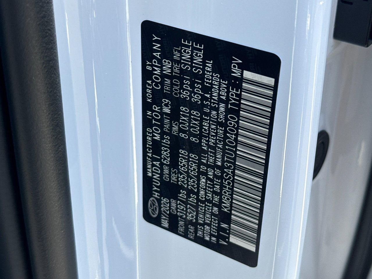 New 2026 White Hyundai Blue SEL Premium 7P image 26
