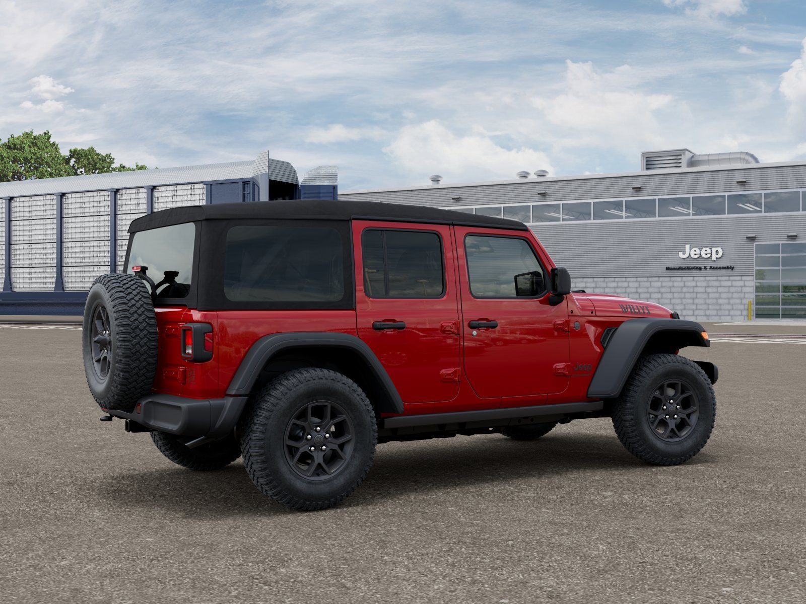 New 2027 Firecracker Red Clearcoat Jeep Willys image 2