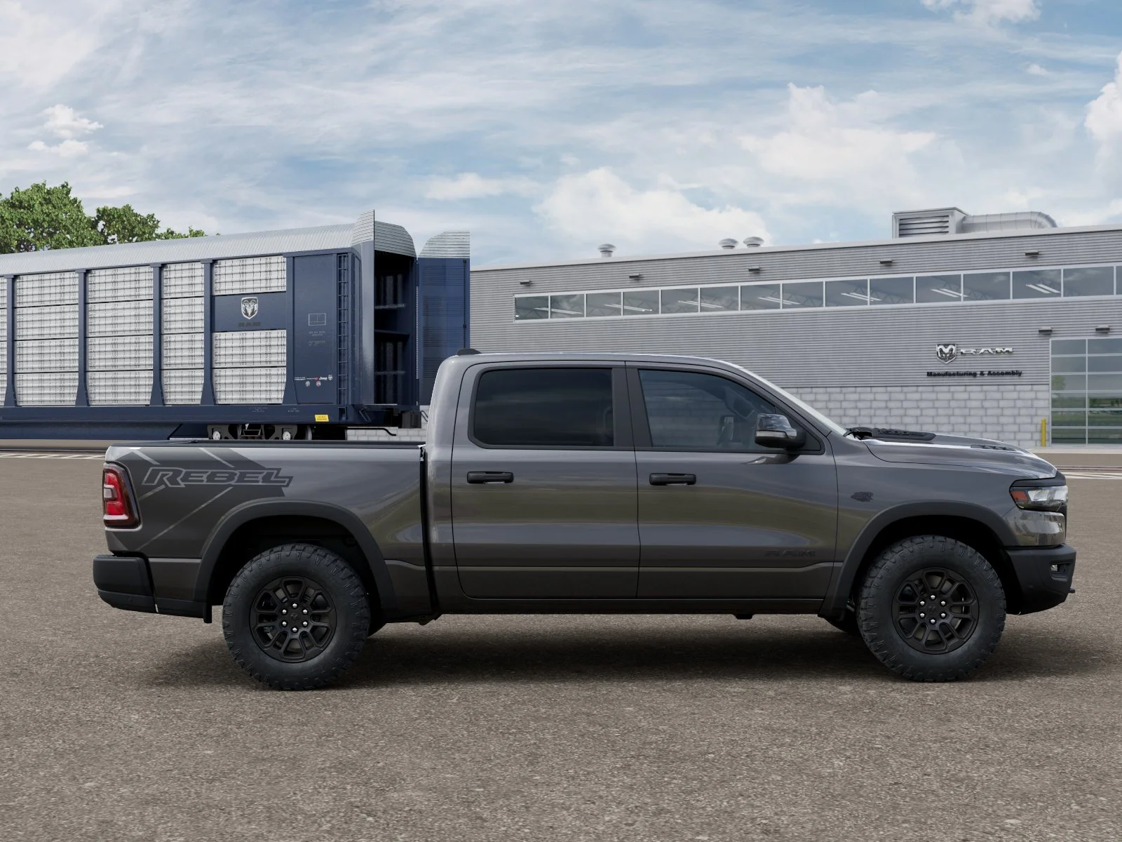 New 2027 Granite Crystal Metallic Clear-Coat Exterior Paint RAM Rebel image 48