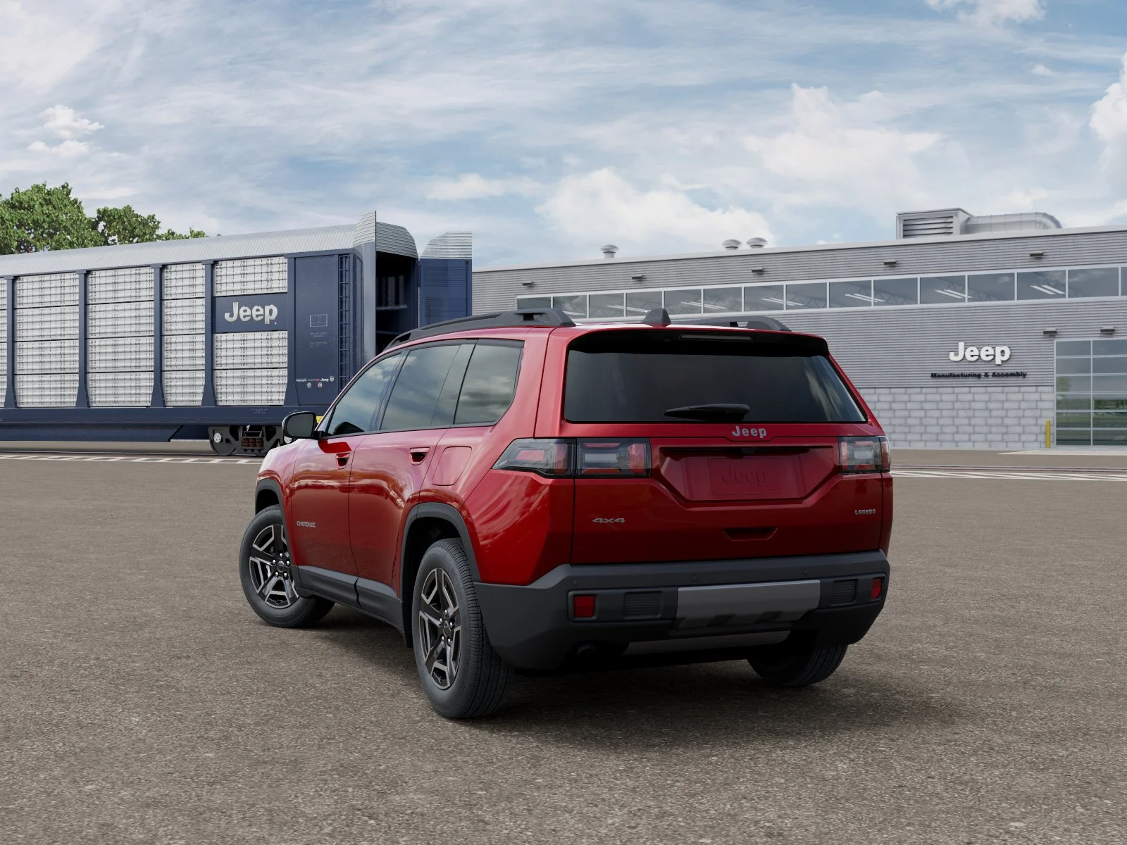 New 2026 Red Hot Pearl-Coat Exterior Paint Jeep Laredo image 29