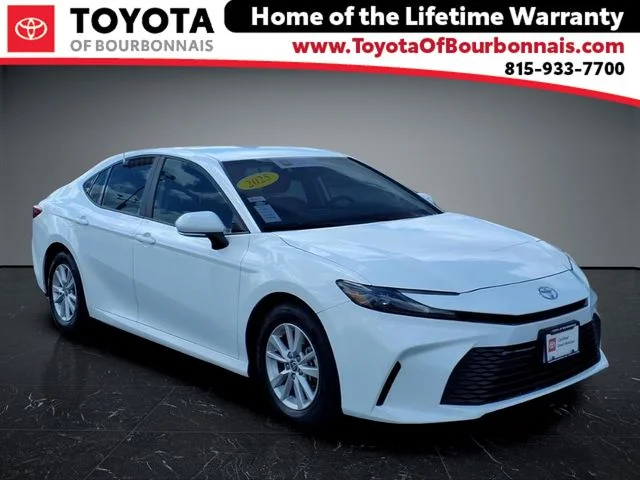Certified Used 2025 White Toyota LE image 1