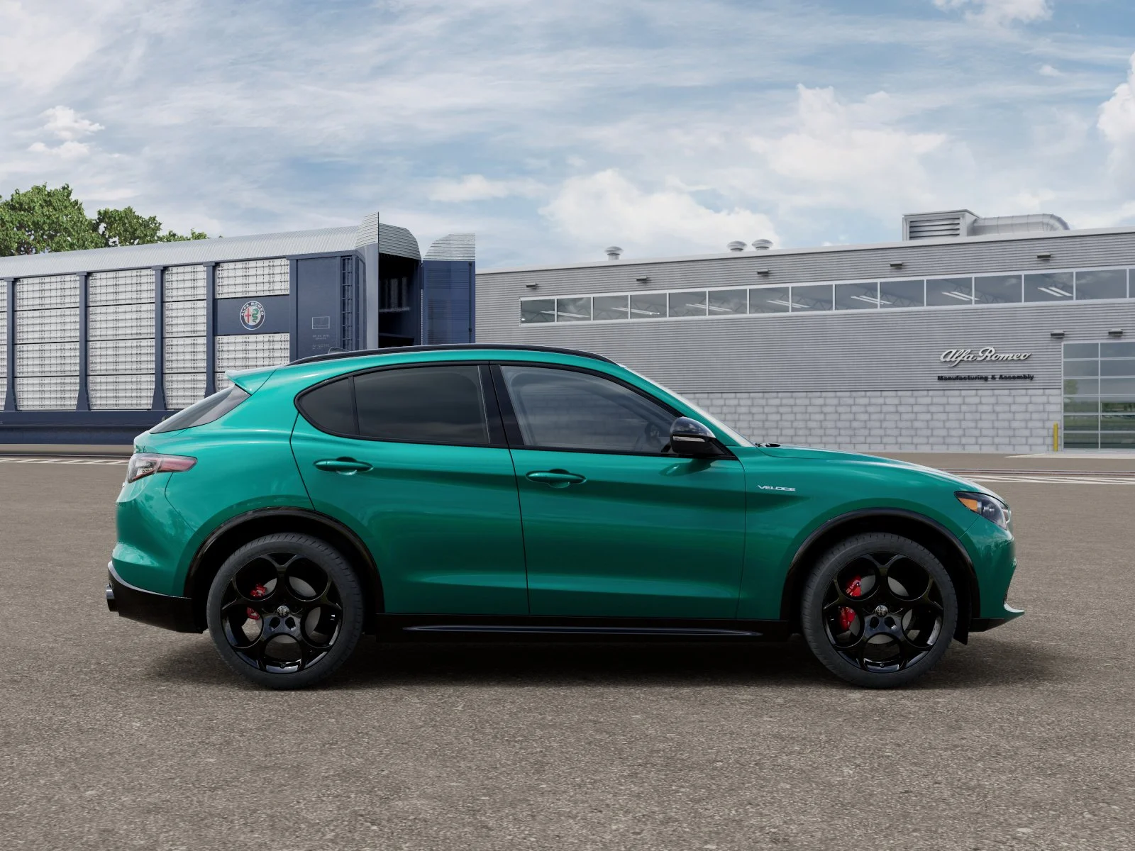 New 2026 Verde (Green) Fangio Metallic Exterior Paint Alfa Romeo Base image 12