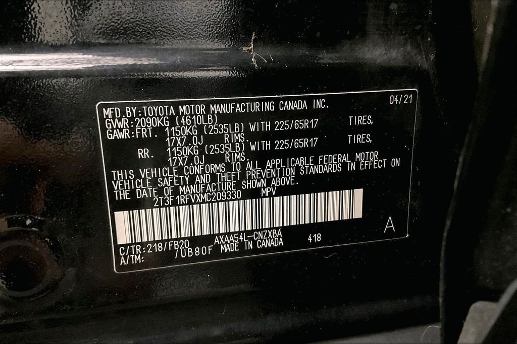 Used 2021 Black Toyota LE image 39