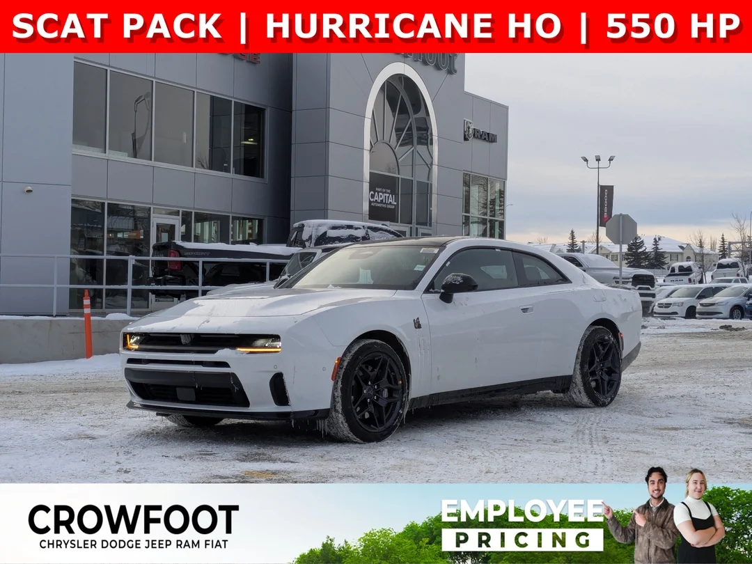 New 2026 White Dodge Scat Pack - - AWD - Blacktop Pkg - 550 HP - Hurricane HO & More! image 1