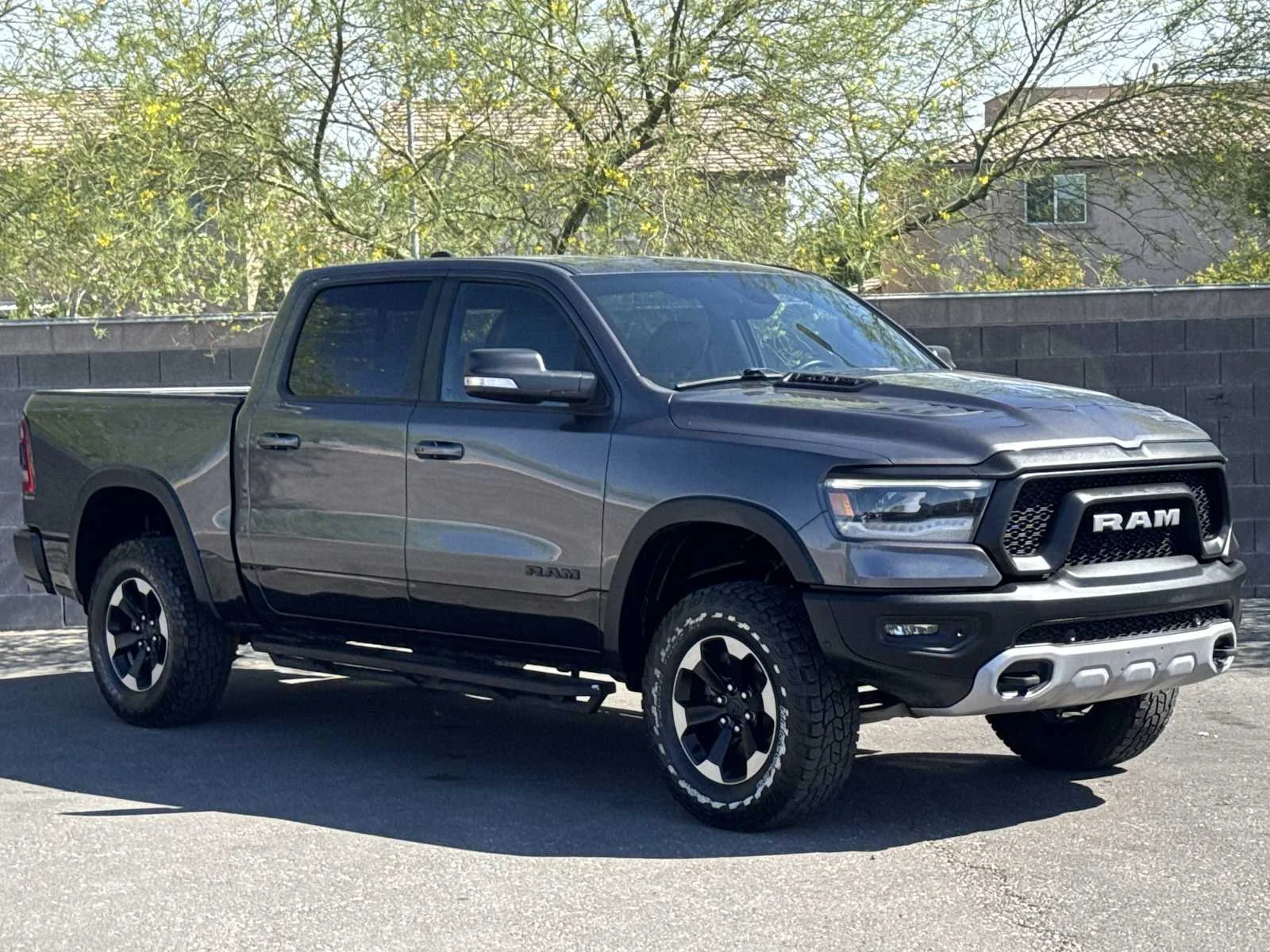 Used 2019 Granite Crystal Metallic Clearcoat Ram Rebel image 2