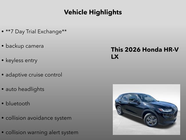 New 2026 Crystal Black Pearl Honda LX image 5