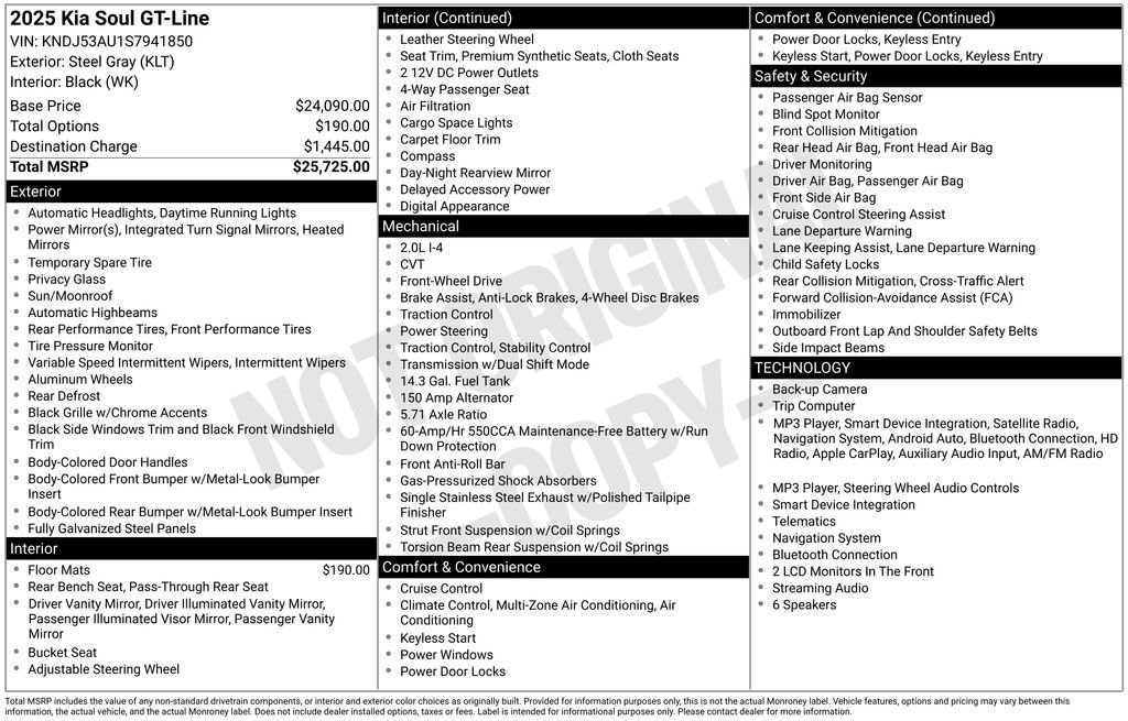 Certified Used 2025 Gray Kia GT-Line image 2