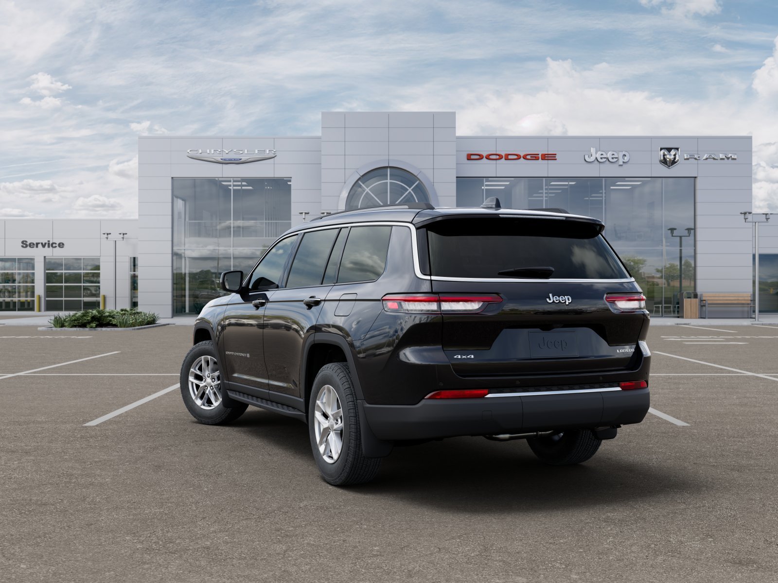 New 2025 Diamond Black Crystal Pearl-Coat Exterior Paint Jeep Laredo image 29