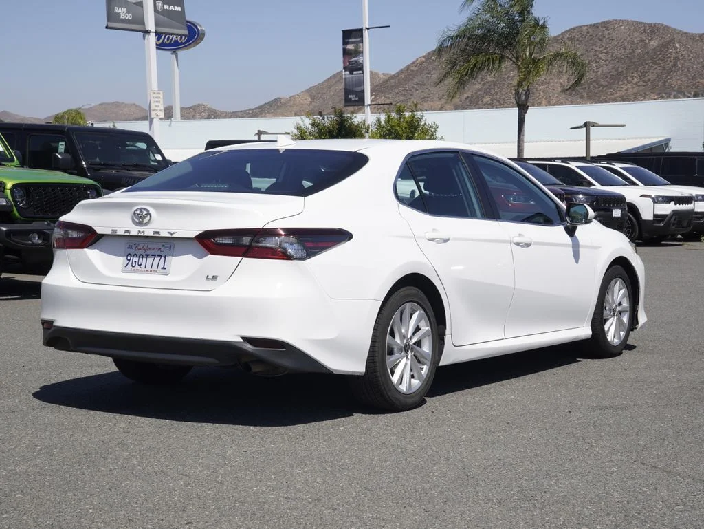 Used 2023 White Toyota LE image 2