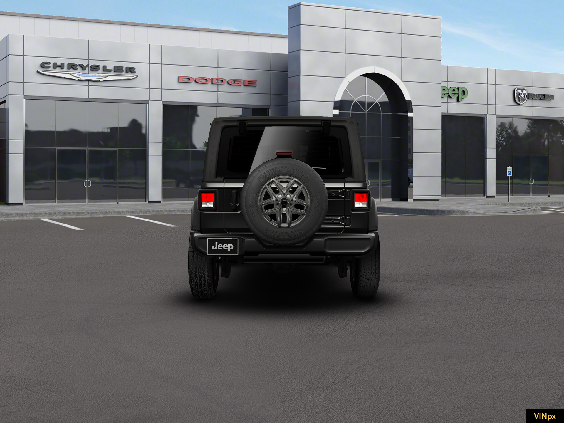 New 2026 Black Clear-Coat Exterior Paint Jeep Sport S image 18