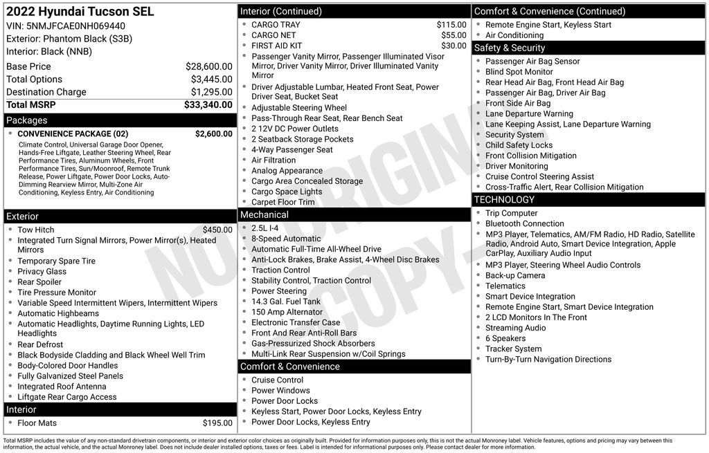 Used 2022 Black Hyundai SEL image 4