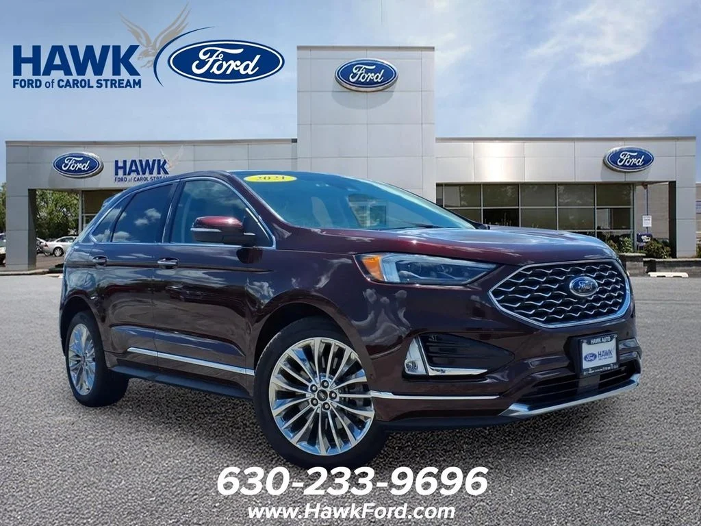 Used 2021 Burgundy Ford Titanium image 1