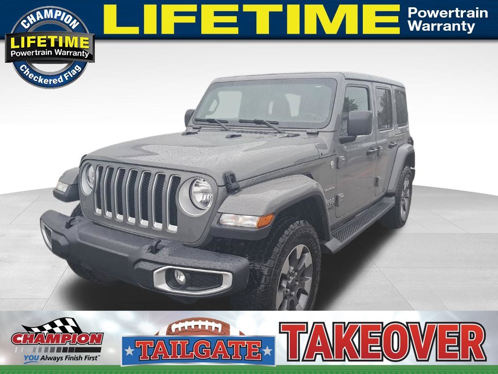 Used 2020 Gray Jeep Unlimited Sahara image 1