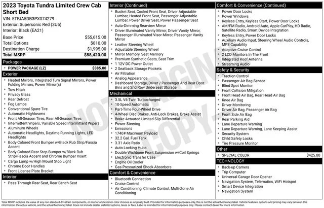 Used 2023 Red Toyota Limited image 29