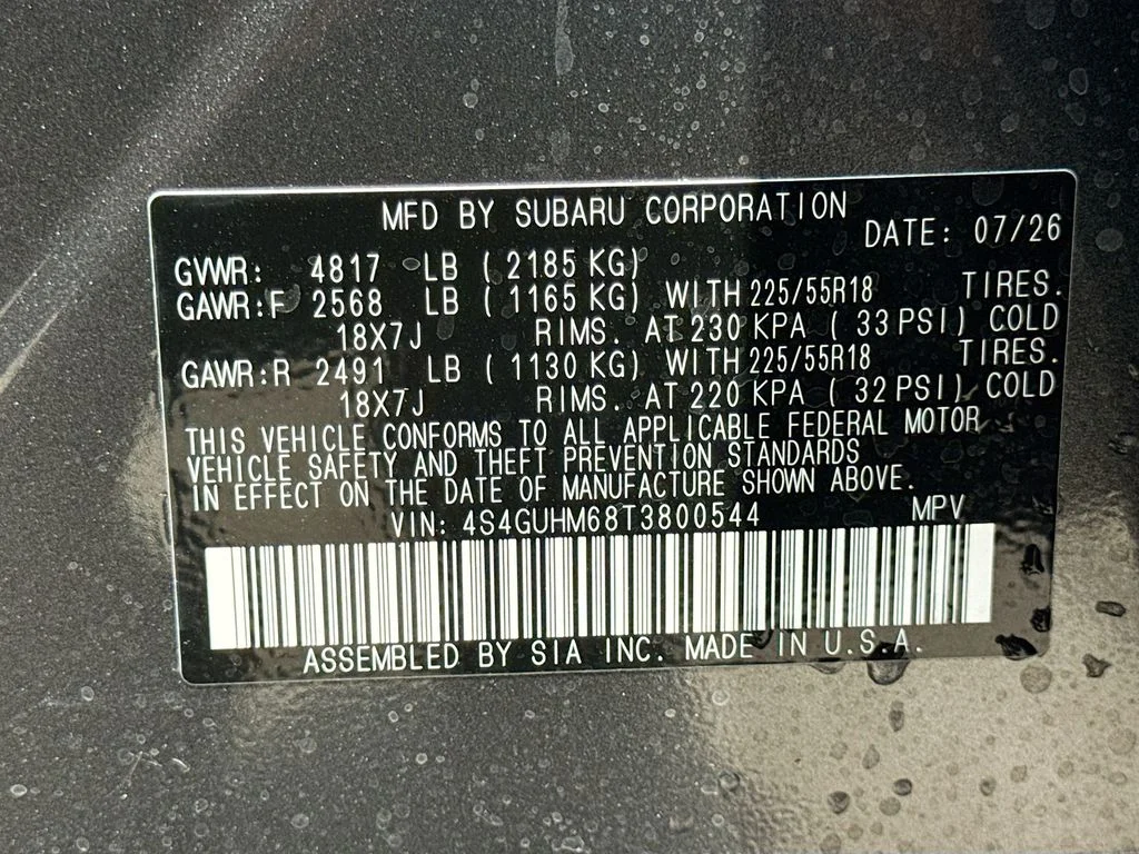 New 2026 Gray Subaru Limited image 40