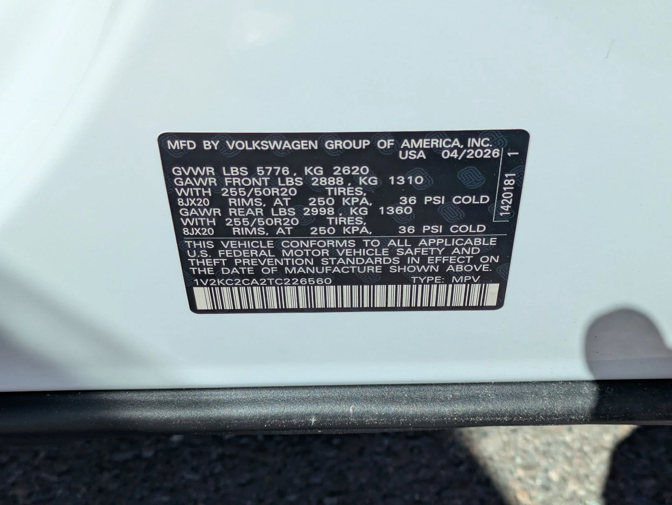New 2026 Opal White Pearl Volkswagen 2.0T SE w/Technology image 16