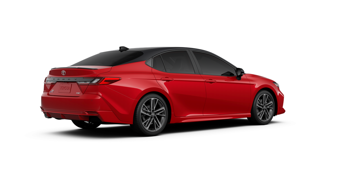 New 2026 Supersonic Red with Midnight Black Metallic roof Toyota XSE image 10