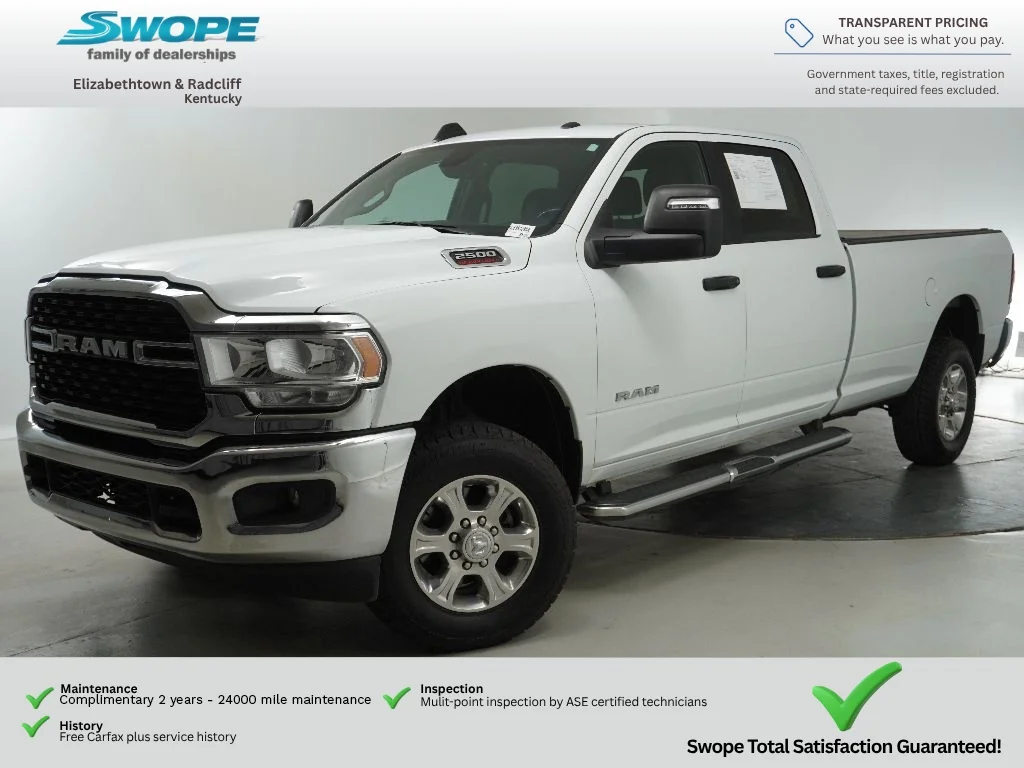 Used 2024 Bright White Clearcoat Ram Big Horn image 5