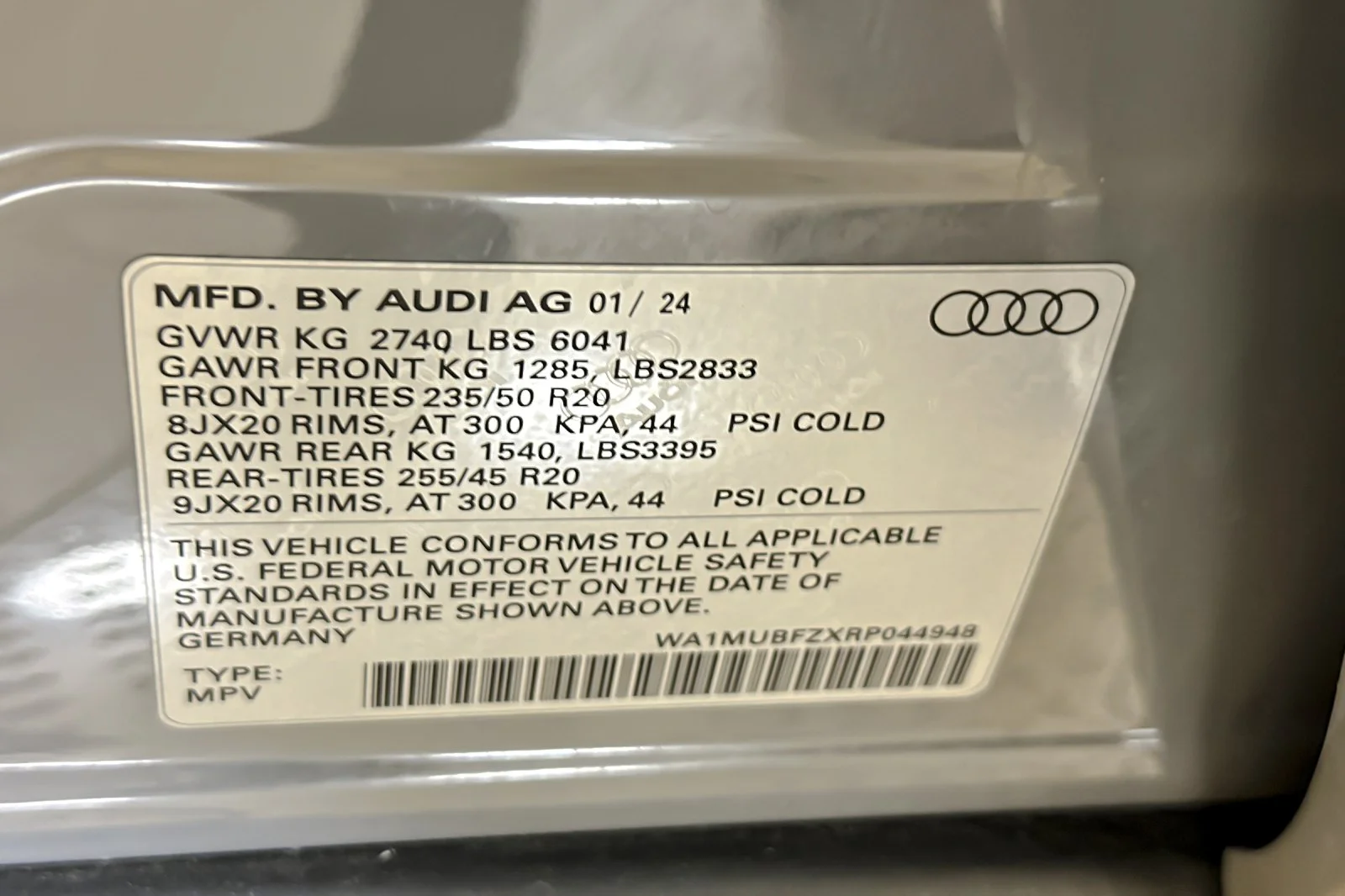 Certified Used 2024 Pebble Gray Audi Prestige 55 quattro image 27