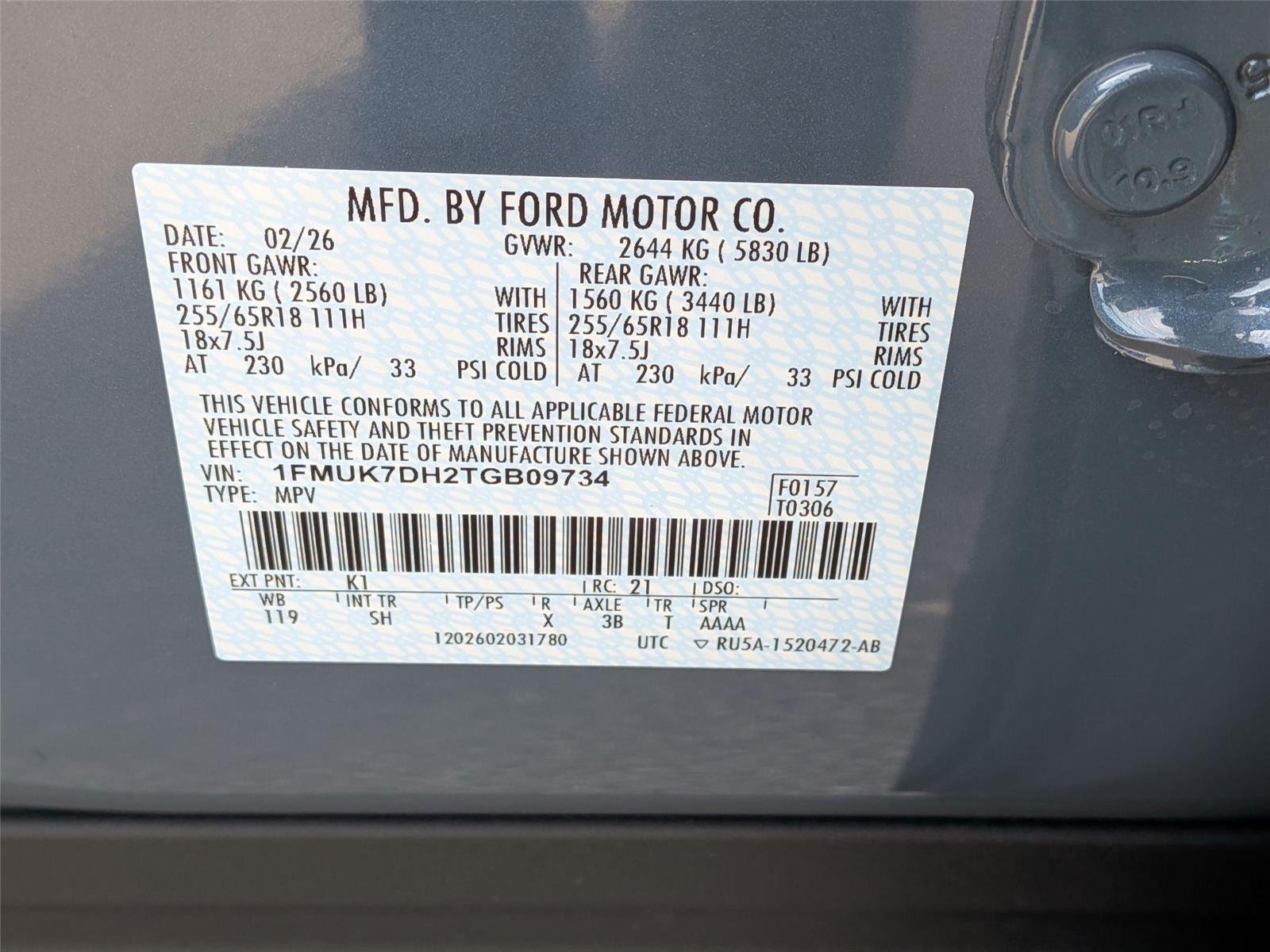 New 2026 Vapor Blue Metallic Ford Active image 27