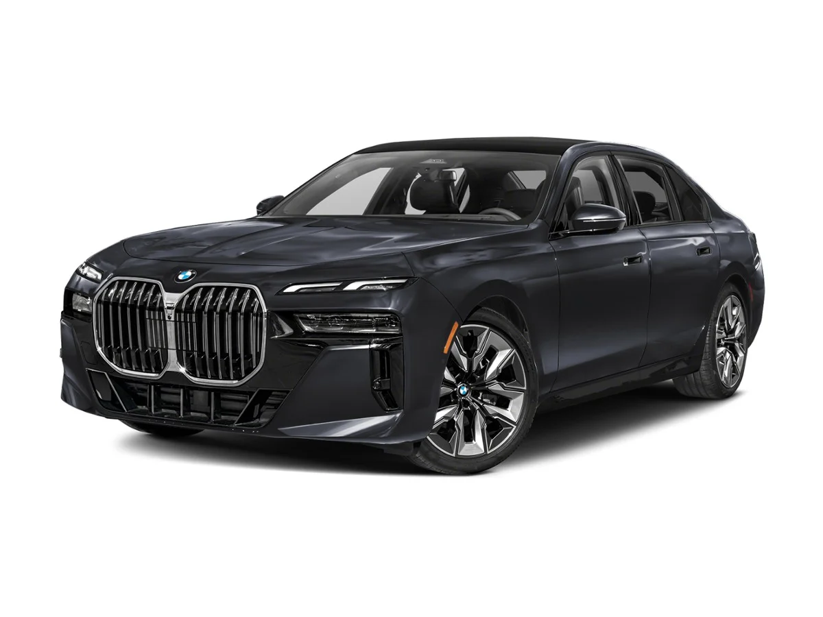 New 2026 Frozen Deep Grey Metallic BMW 740i image 1