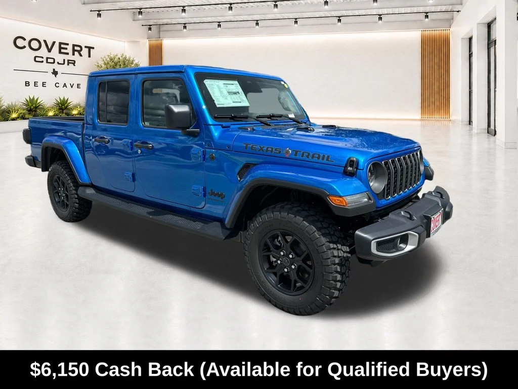 New 2026 Hydro Blue Pearlcoat Jeep Texas Trail image 1