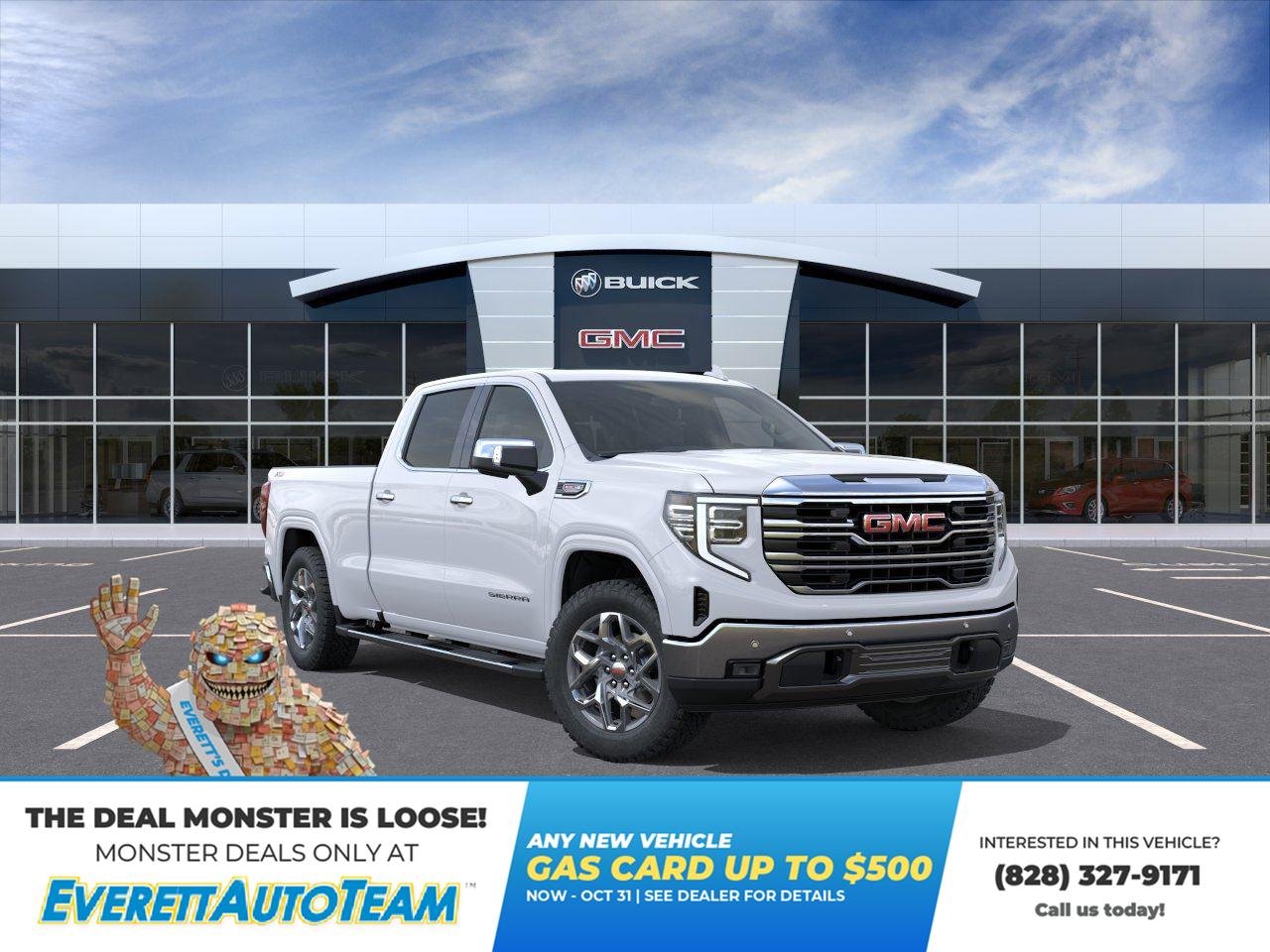 New 2026 Glacier White Tricoat GMC SLT image 1