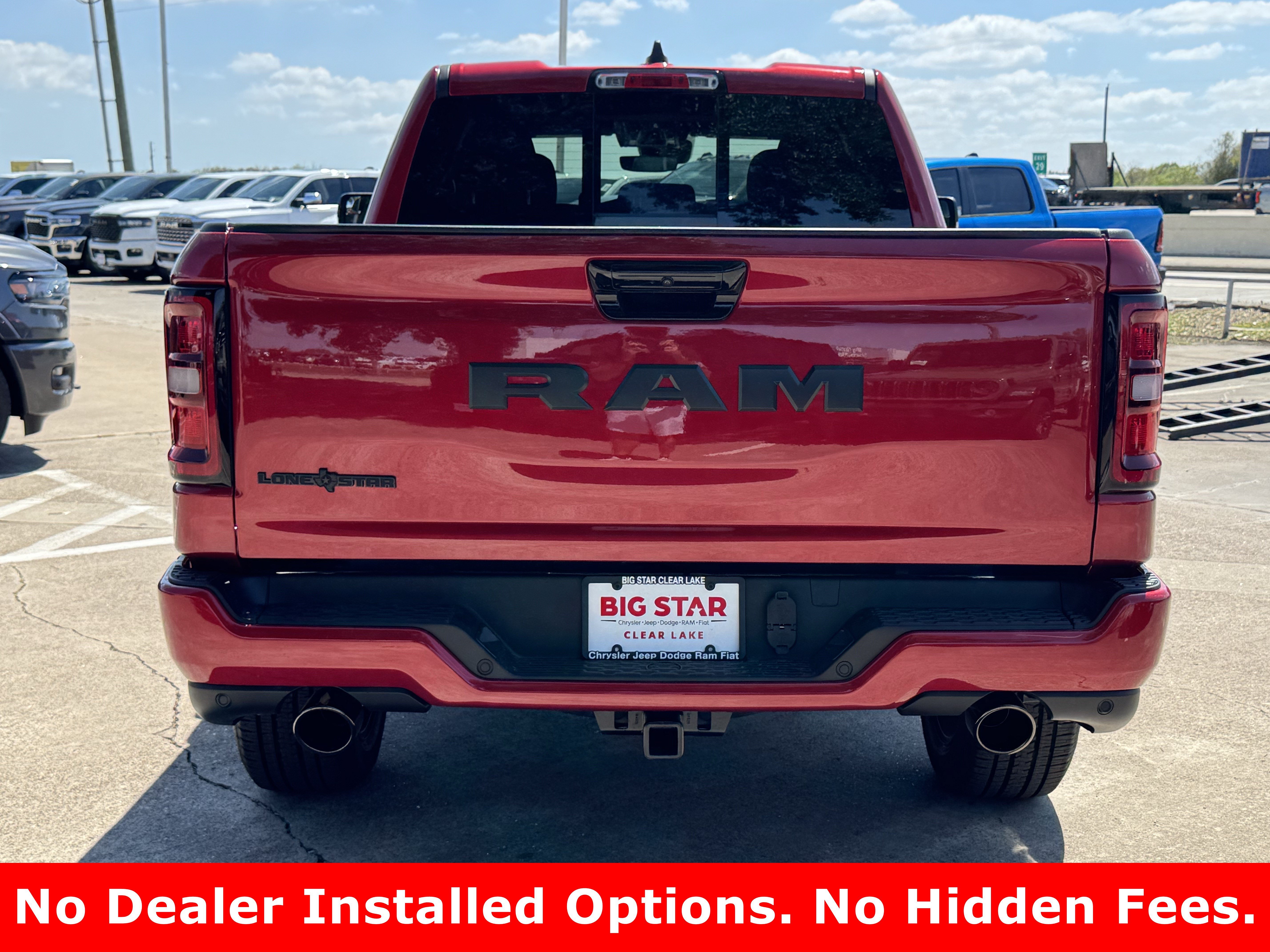 New 2026 Molten Red Pearl-Coat Exterior Paint RAM Lone Star image 8