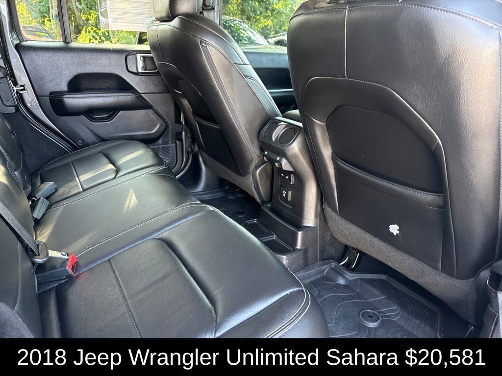 Used 2018 Crystal Metallic Jeep Unlimited Sahara image 18