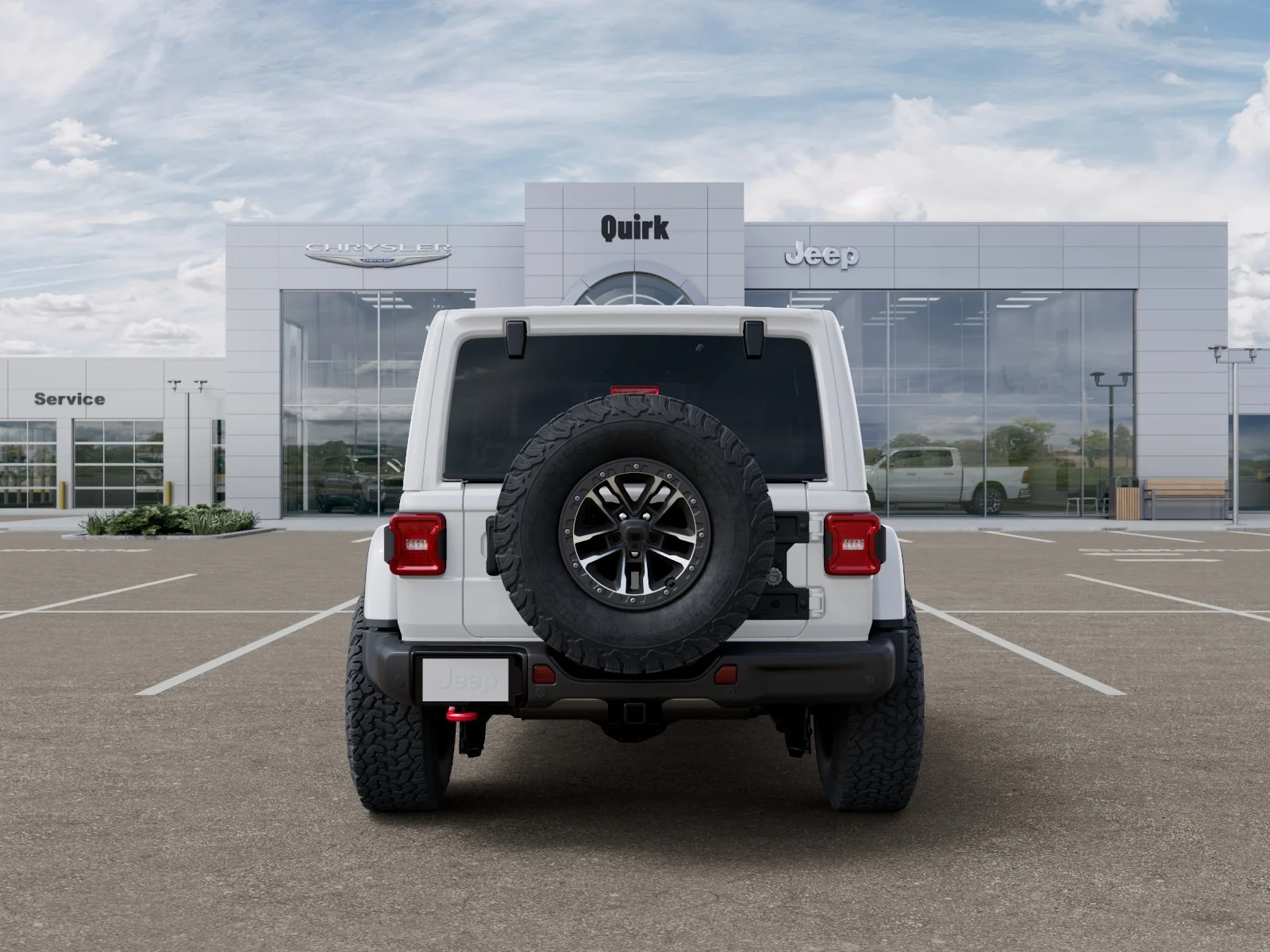 New 2026 Bright White Clear-Coat Exterior Paint Jeep Rubicon X image 7