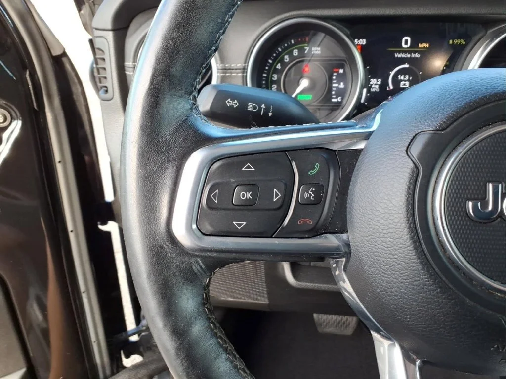 Used 2021 Black Jeep Unlimited Rubicon 4xe image 24