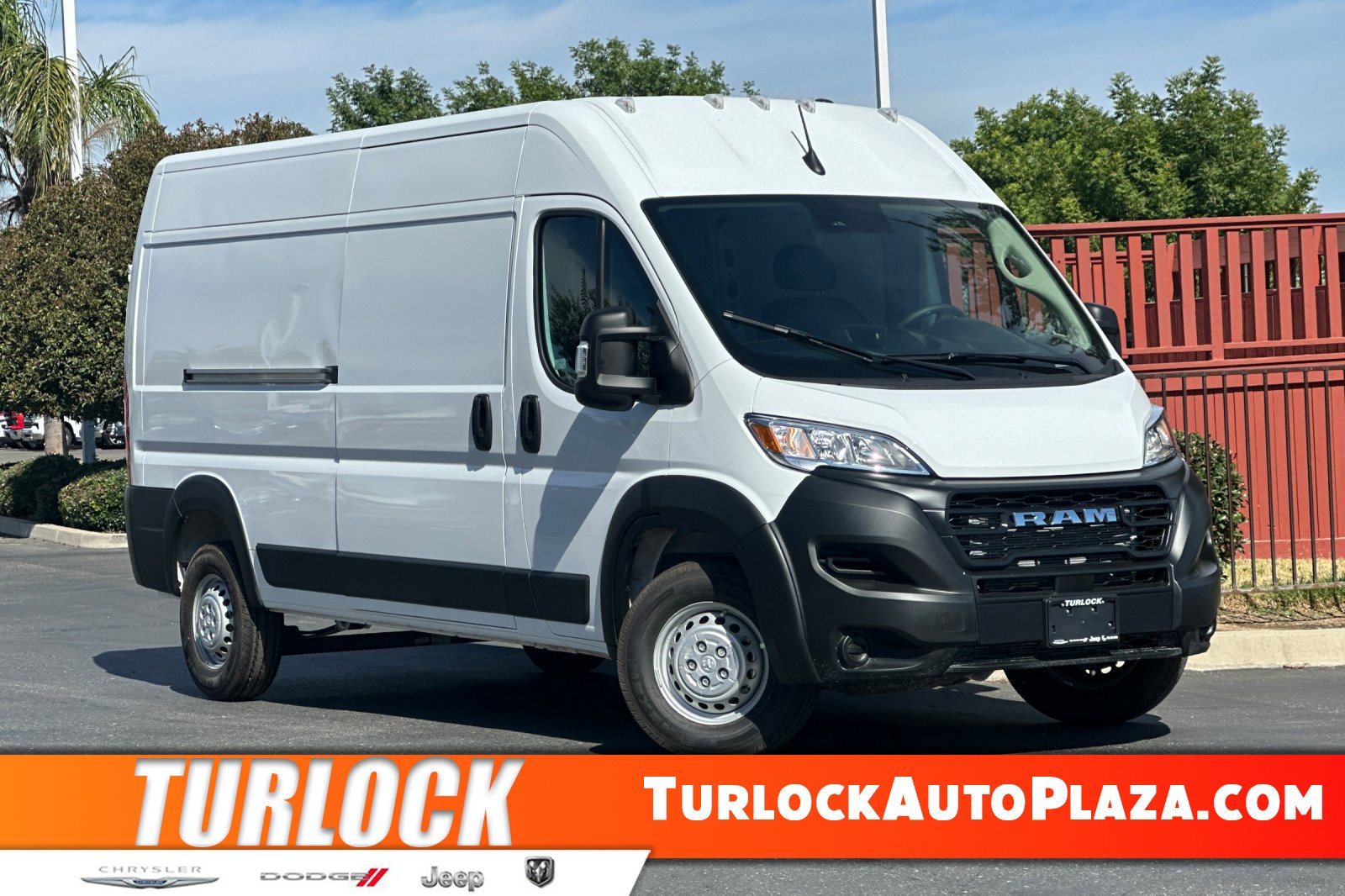 Bright White Clear-Coat Exterior Paint 2025 RAM ProMaster 2500 Tradesman 159 High Roof Cargo Van FWD Van Front-Wheel Drive 9-Speed Automatic