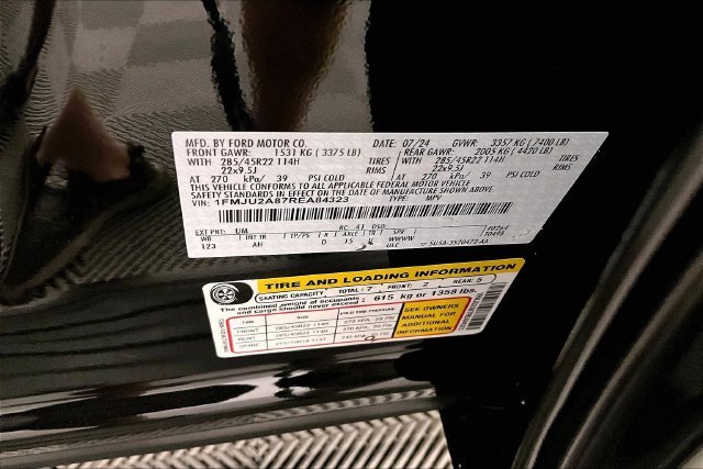 Used 2024 Agate Black Metallic Ford Limited image 41