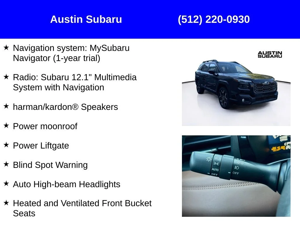 New 2026 Black Subaru Touring XT image 9