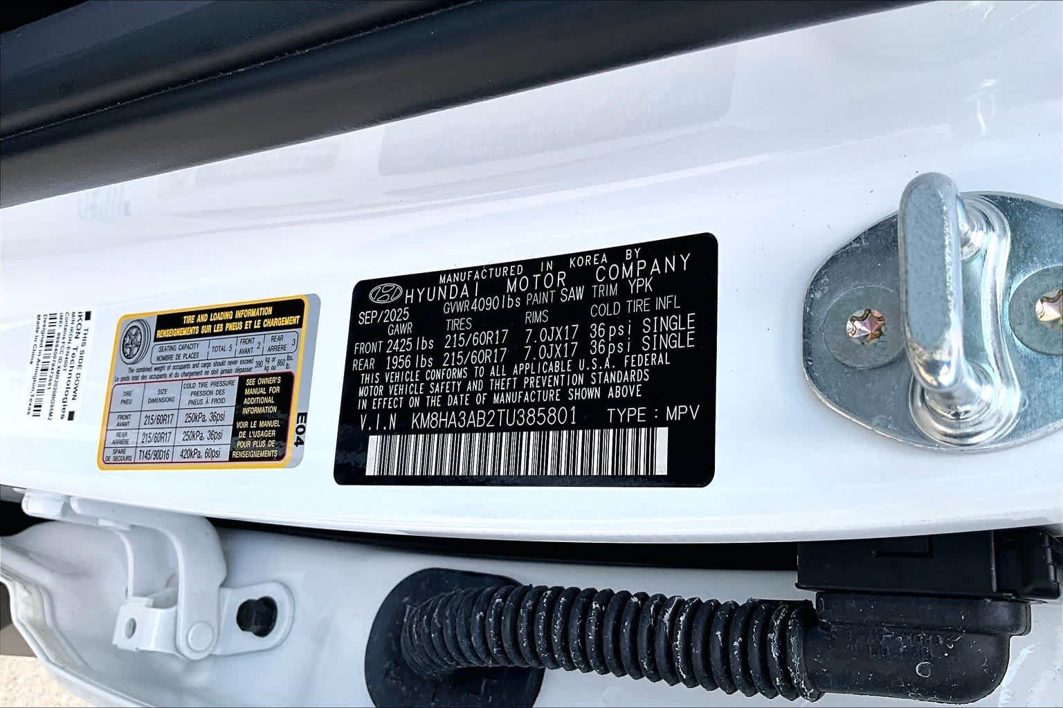 Certified Used 2026 Atlas White Hyundai SE image 33