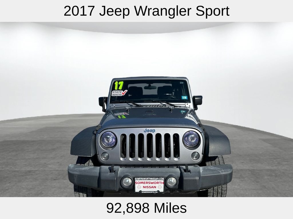 Used 2017 Jeep Wrangler Sport S with VIN 1C4GJWAG5HL606477 for sale in Somersworth, NH