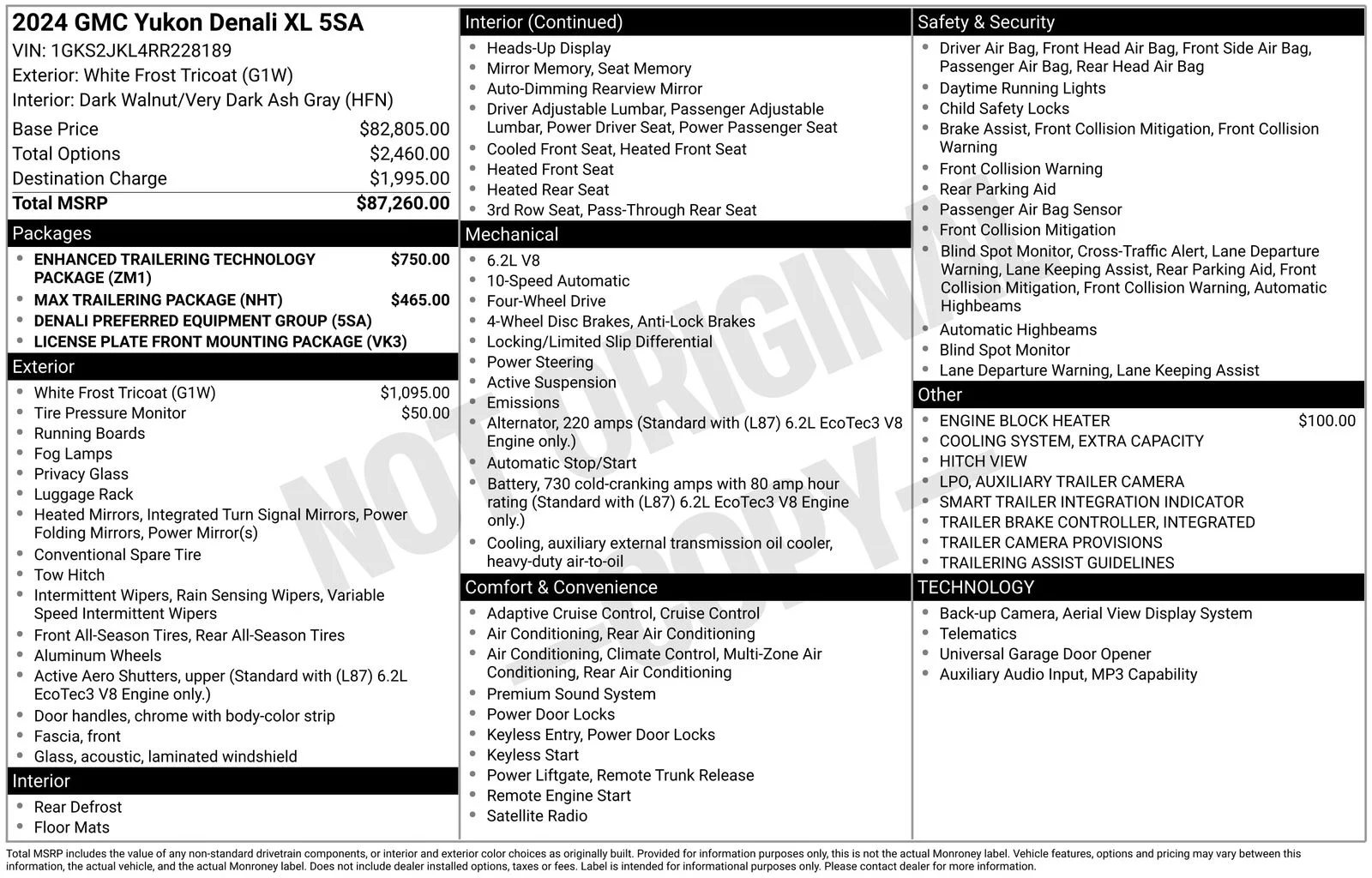 Used 2024 White GMC Denali image 3