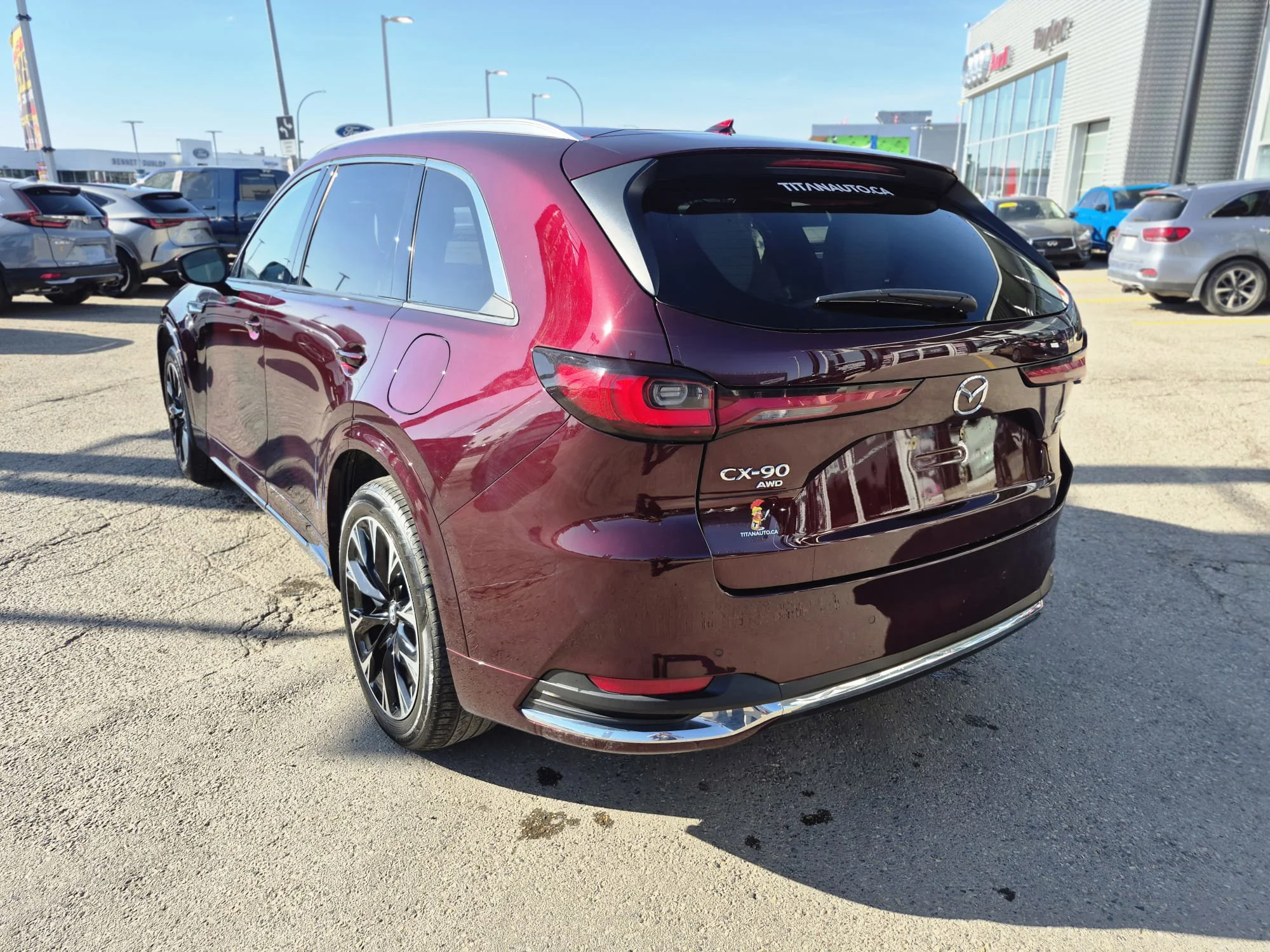 Certified Used 2024 Artisan Red Metallic Mazda Signature AWD*7 Pass | Adaptive Cruise | Nav | 360 Cam | Cooled Leather | Pano Roof | Htd Wheel image 13