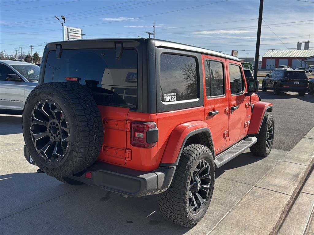 Used 2023 Orange Jeep Unlimited Sahara image 5