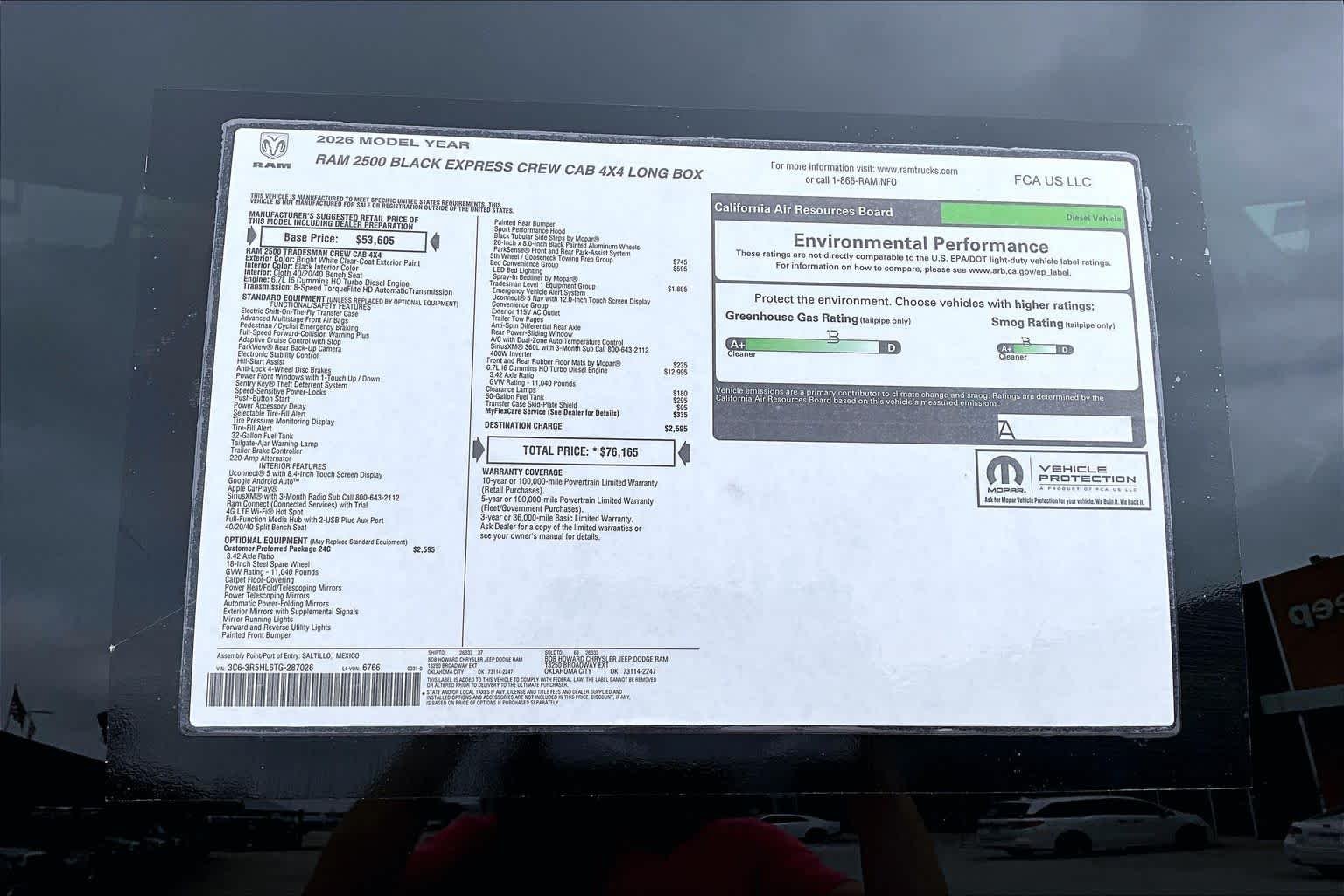New 2026 Bright White Clearcoat RAM Black Express image 17