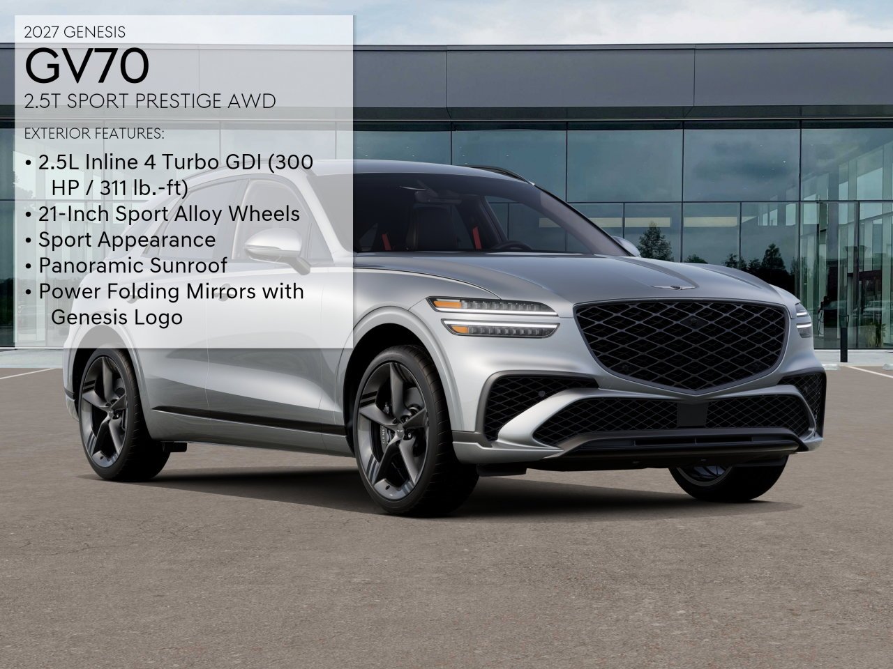 New 2027 Savile Silver Genesis 2.5T SPORT PRESTIGE image 3