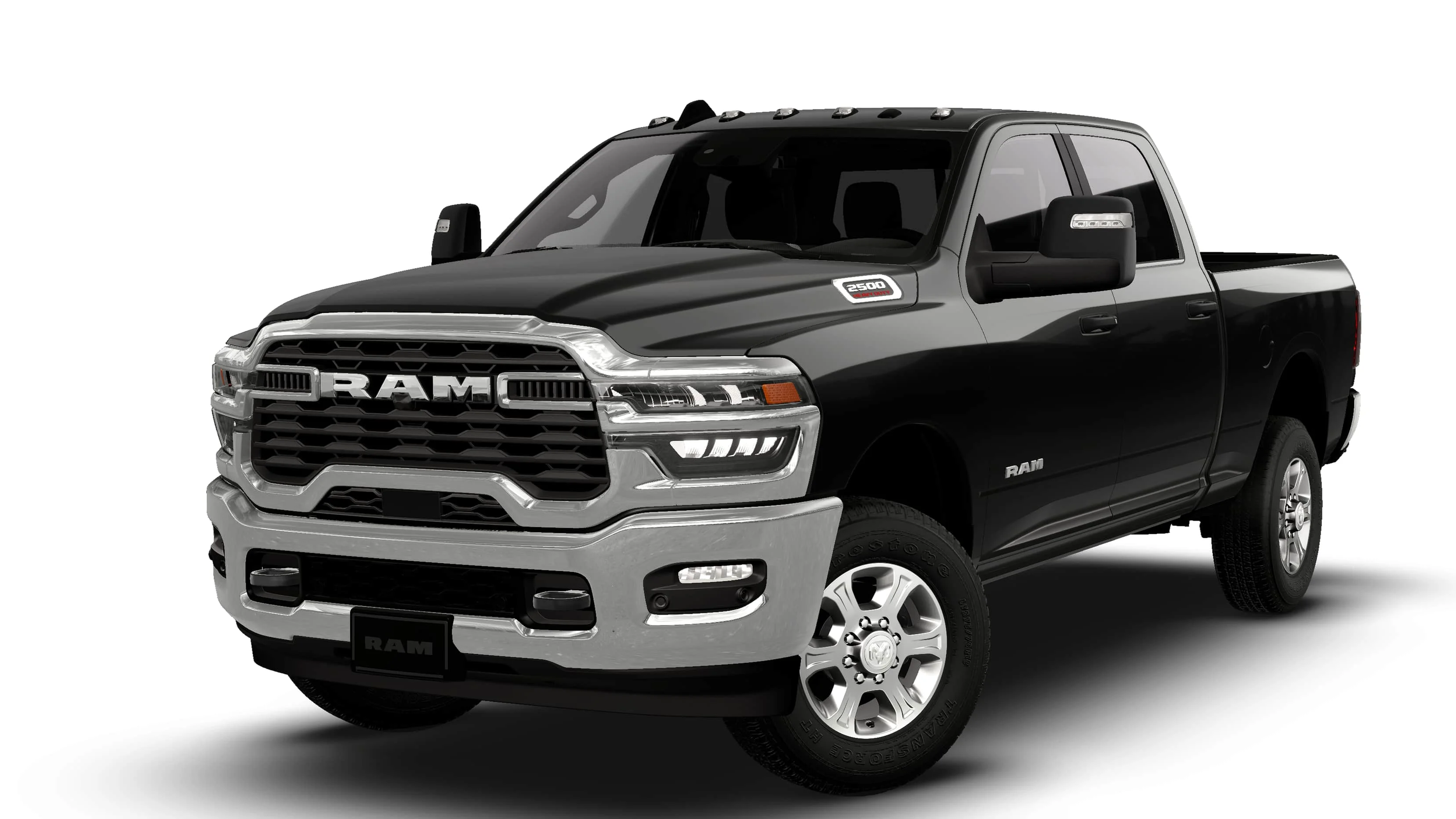 New 2026 Diamond Black Crystal Pearl-Coat Exterior Paint RAM Big Horn image 13