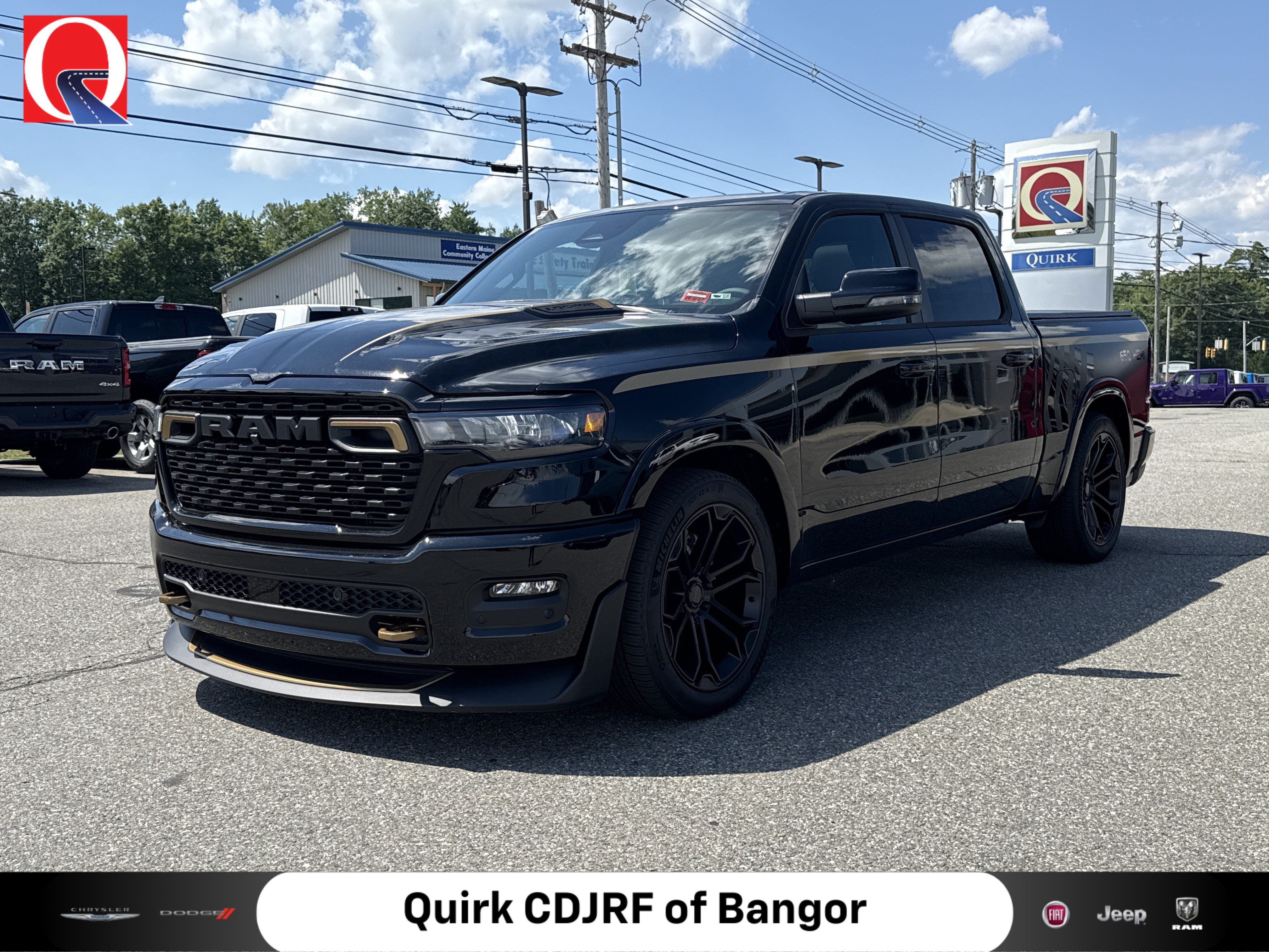 New 2026 Diamond Black Crystal Pearl-Coat Exterior Paint RAM Big Horn image 1
